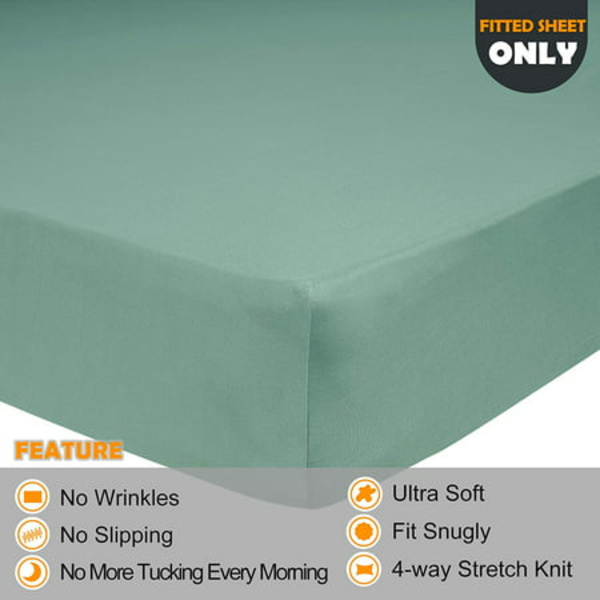 Mjuk stretch queen-size lakan endast - Jersey stickad & mysig T-shirt