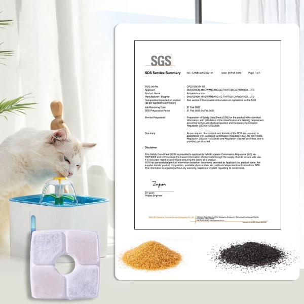 Kattvattendispenserfilter 2,5L Kattvattendispenserfilter Drin