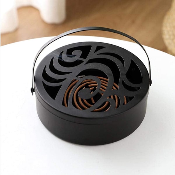 Myggspiralhållare, Myggspirallåda, ihålig design Metallport