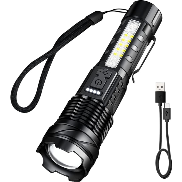 Superlys 800 Lumen LED-lommelykt - USB-C batteridrevet 7-M