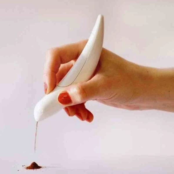 Elektrisk Latte Art Pen for Kaffe Kake Krydder Pen Kake Dekorasjon