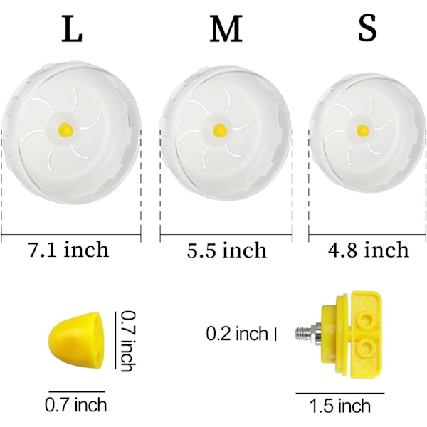 Hamsterin juoksupyörä 4.72”, Hiljainen juoksuharjoituslelu Hamsteri