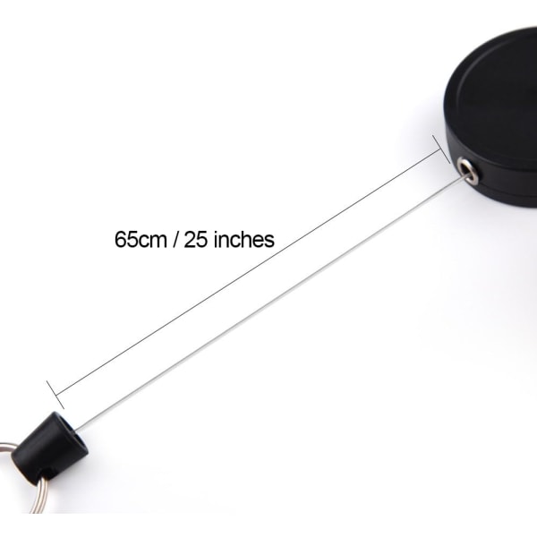 Retractable Heavy Duty Retractable Retractable Badge Reel Keychai