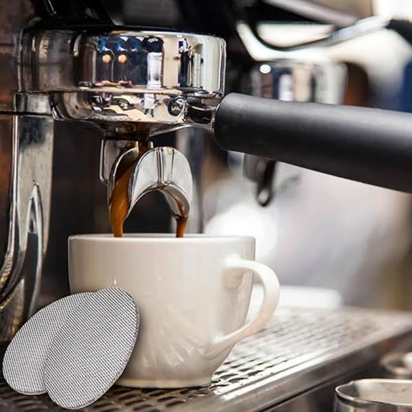 2 kpl 51 mm espressosuodatin - 1,7 mm kahvisihti, 150 μm, uudelleenkäytettävä