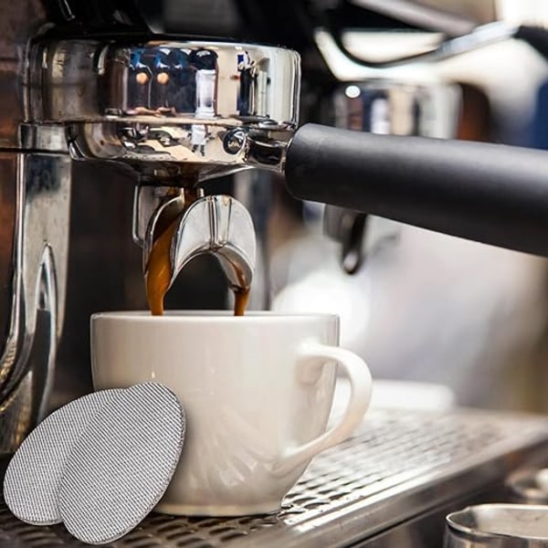 2st 51 mm espressoskärm - 1,7 mm kaffesil, 150 μm, återanvändbar