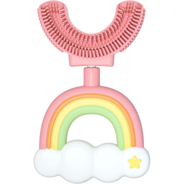 2 pakkausta toddler U-muotoisia hammasharjoja pehmeällä silikonipäällä, lapsi