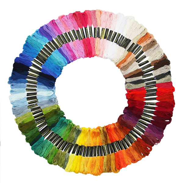 Embroidery Floss Rainbow Color 50 Skeins Per Pack Cross Stitch Th