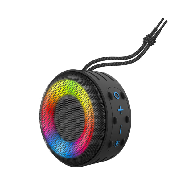 Bluetooth duschhögtalare, IPX7 vattentät minihögtalare med LED L
