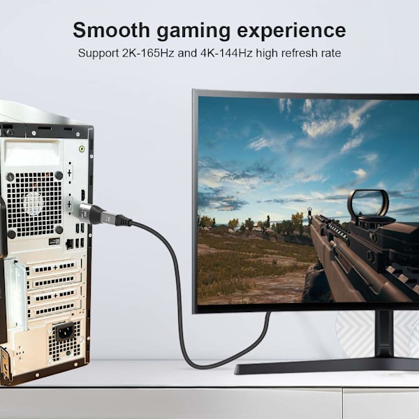 Mini DP till DisplayPort 8K-kabel 8K(7680x4320)@60Hz 4K@144Hz Displ