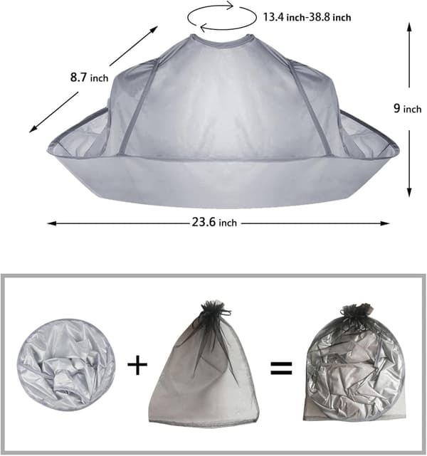 Hårklippkapper for voksne/barn, skjeggbarberingsforkle, paraply