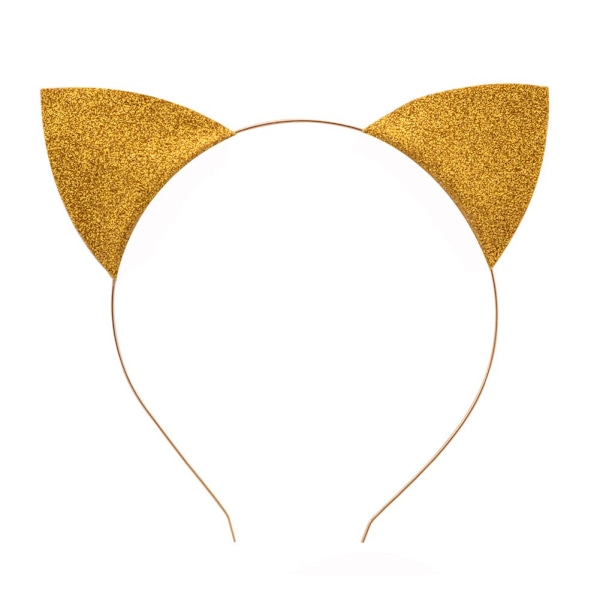Glitter Cat Ears Headband Halloween Fancy Dress Cat Woman Hairban