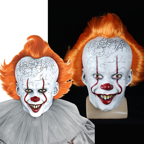 NC Ebay Halloween mask cosplay clown huvud rolig latex huvudbonad