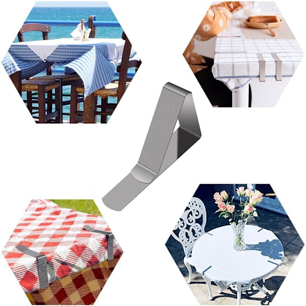 Sjældne perle 30 stk dugholder clips i rustfrit stål 7,5 cm * 4,5 cm
