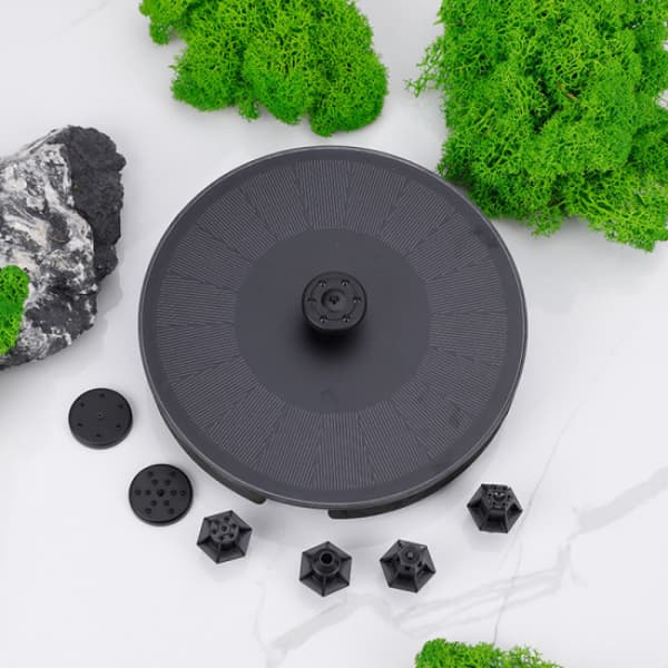 3,5W solcellsfontän med 2000mAh batteri solvattenfunktion
