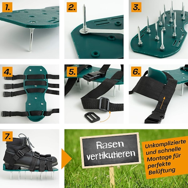 Gressplenlufter - Manuell scarifier - for enkel lufting av plener