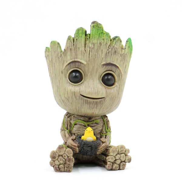 Baby Groot -kukka- ja kynäteline - Toimintahahmo kasveista ja kynistä Cl