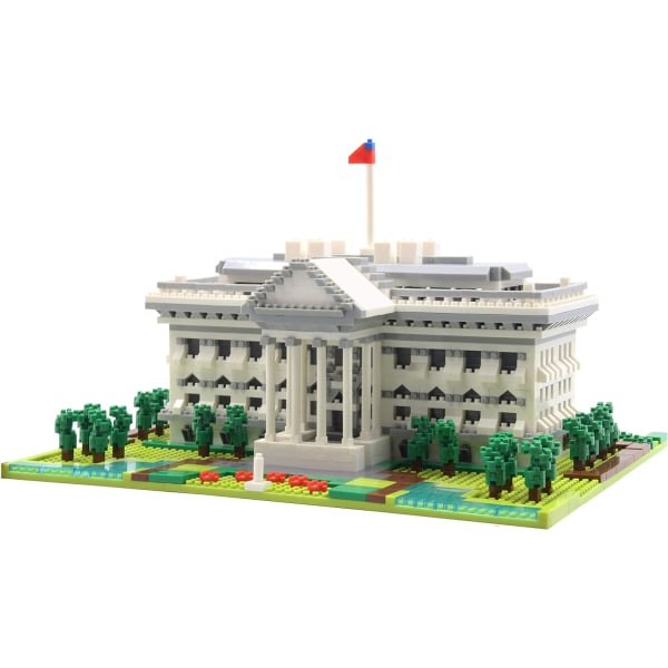 Arkitektur The White House Micro Mini Blocks Set, verdensberømt