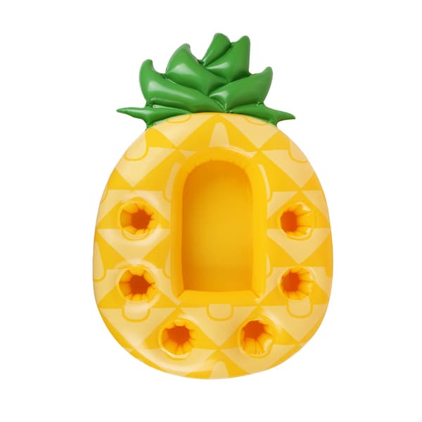 Ananas flydende drikkeholder til pool, pool drikkeflåde oppustelig