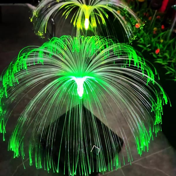Hage lampe Solar - Fiberoptisk lampe Multicolor