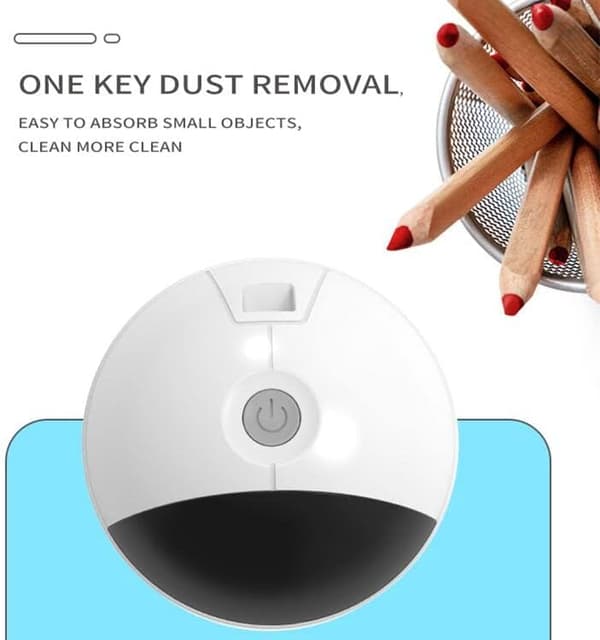 Päivitetty Mini Cute Desktop Computer Vacuum Cleaner, Portable Tabl