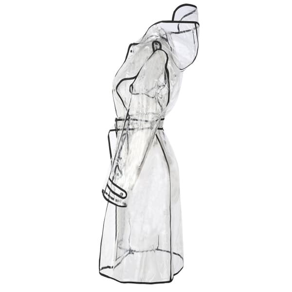 XL Dame Regnfrakk Vanntett Hette Eva Regnfrakk Dame Transparent