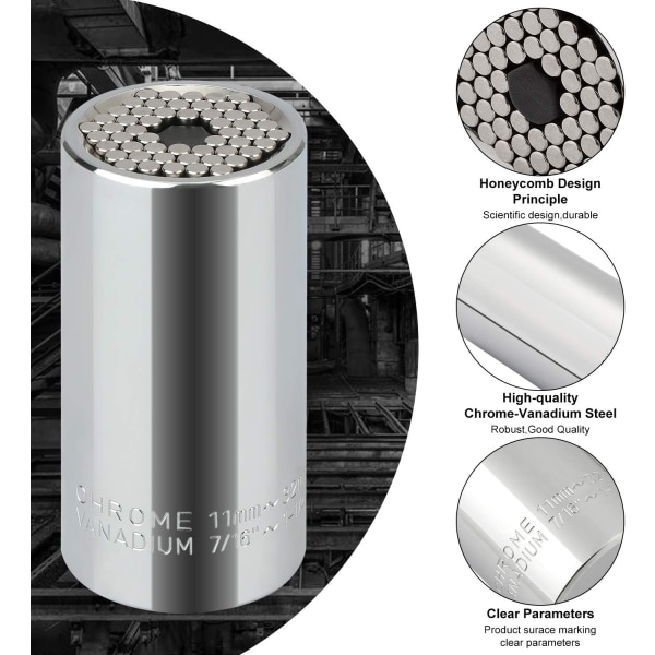 11-32mm Multifunktionell Hylsa med Förlängningsstång Adapter