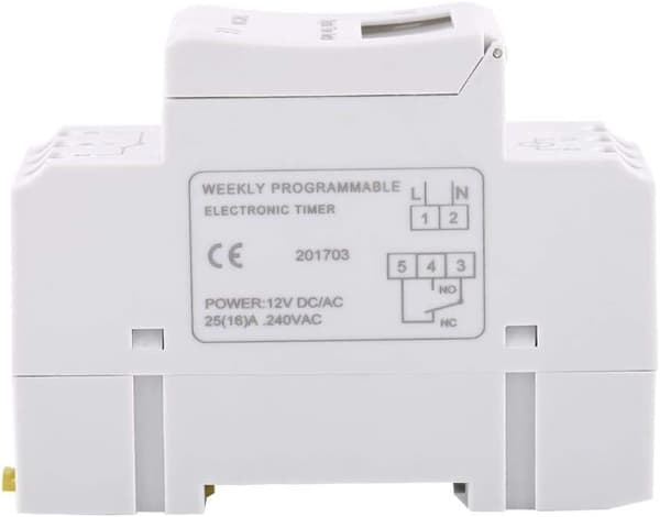 Programmerbar digital timer, ugentlig digital tidsswitch med Progr