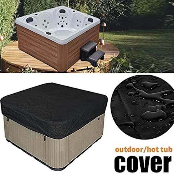 Square Outdoor Spa vanntett polyester badestamp deksel (218*218*30