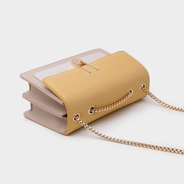 Färgblockade crossbody-väskor för kvinnor Läder crossbody-väskor Cu