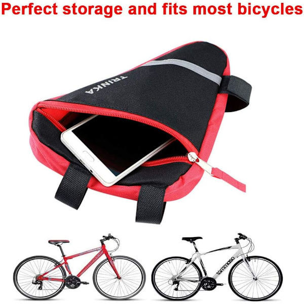 2 stk. Cykel Trekant Taske, Cykel Front Ramme Trekant Taske, Do