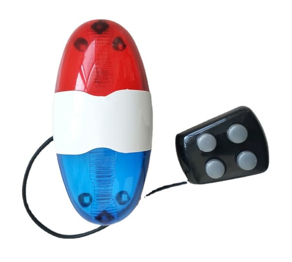 Blå multifunksjonell 6 LED 4 tone bil lys elektronisk horn