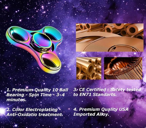 Fidget Spinner - kädessä pyöritettävä lelu - lievittää stressiä ja ahdistusta