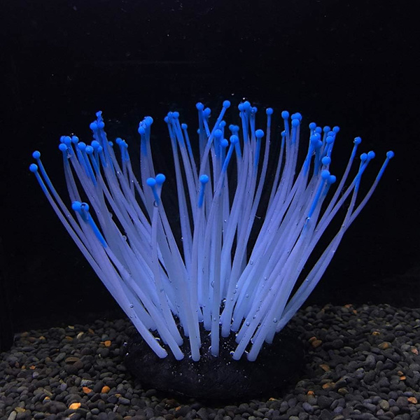 1 stk. Anemone Kunstig Akvarieplanter Kunstig Akvarie Silico