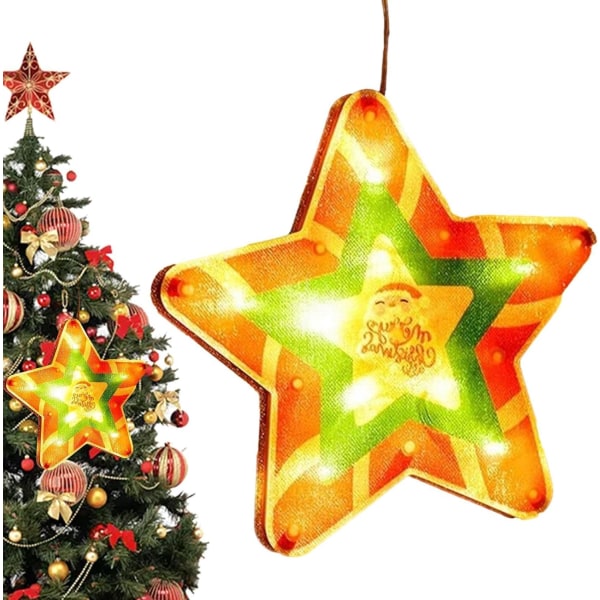 1st (Pentacle) Julbelysning Fönsterhängande, upplyst Chris