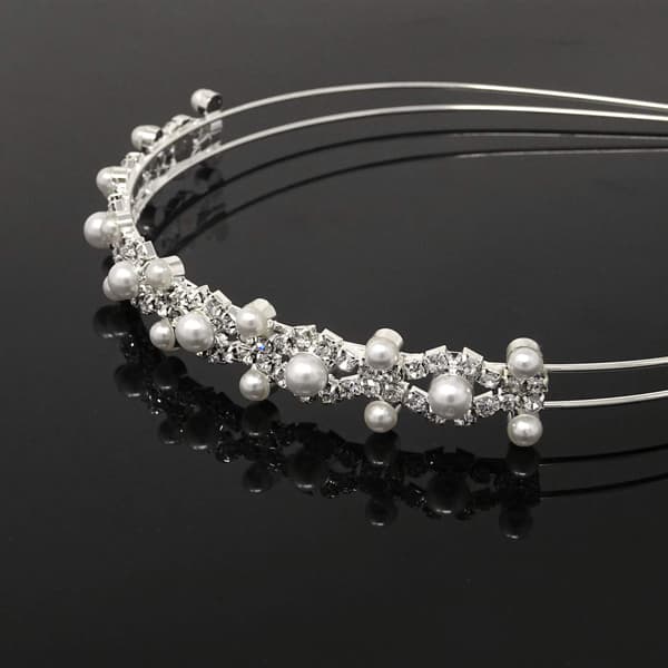 Bryllupstilbehør Brud Brudepike Blomsterpike Krone Hodebånd Tiara