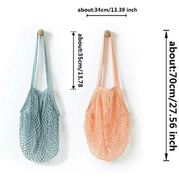 3-pack bärbara återanvändbara matkassar frukt- och grönsakspåse var