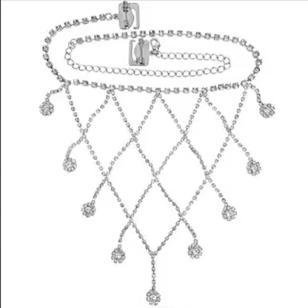 1PCS Mesh Hänge Axelrem Lyx Kvinnor Smycken Strass