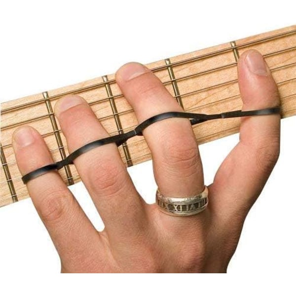5 stk motstandstreningsbånd for gitar bass banjo pianofinger