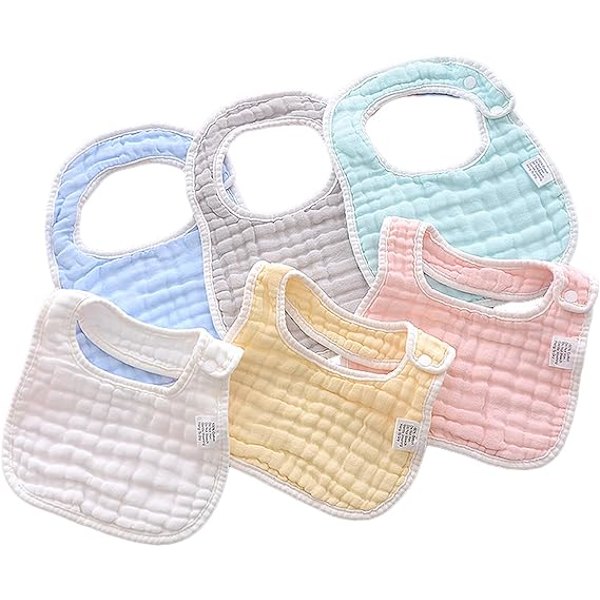 Bibs unisex-Baby Drool Bibs Lap-shoulder Drool Cloths Justerbar