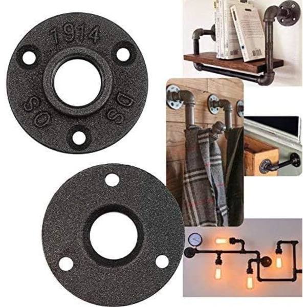 Bride Filetée 10pcs Support de Tablette Murale pour Tuyau Métalli