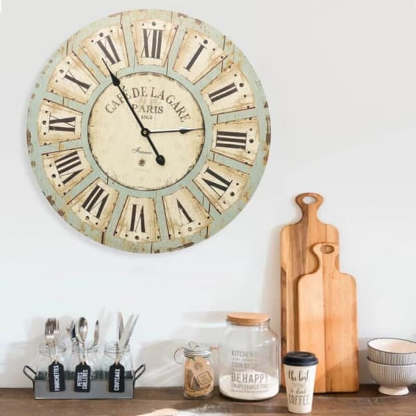 Væg ur Multicolor 60 cm MDF