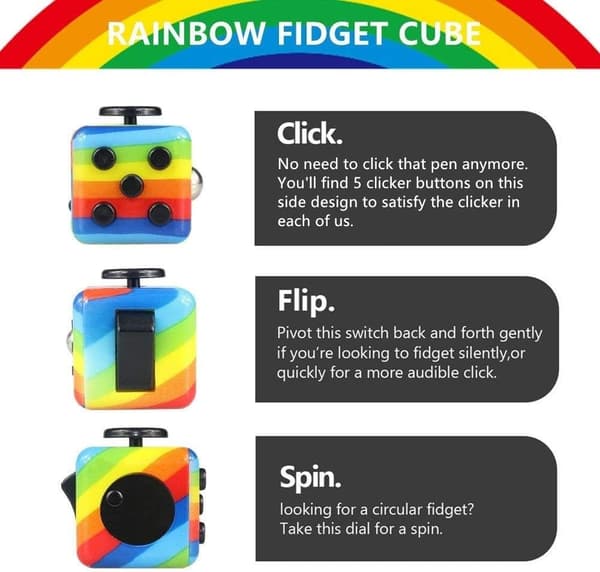 Finger Vent Legetøj Dekompression Uendelig Rubiks Kub Magisk Dekomp