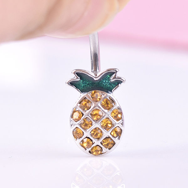 14G kirurginen teräs ananas naparenkaat napapainikkeet napa