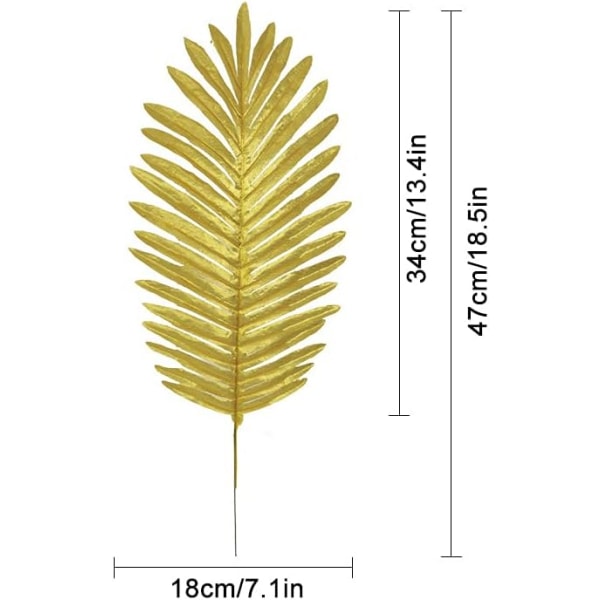 20st Gyllene palmblad Tropiska palmblad Artificiell palmlea
