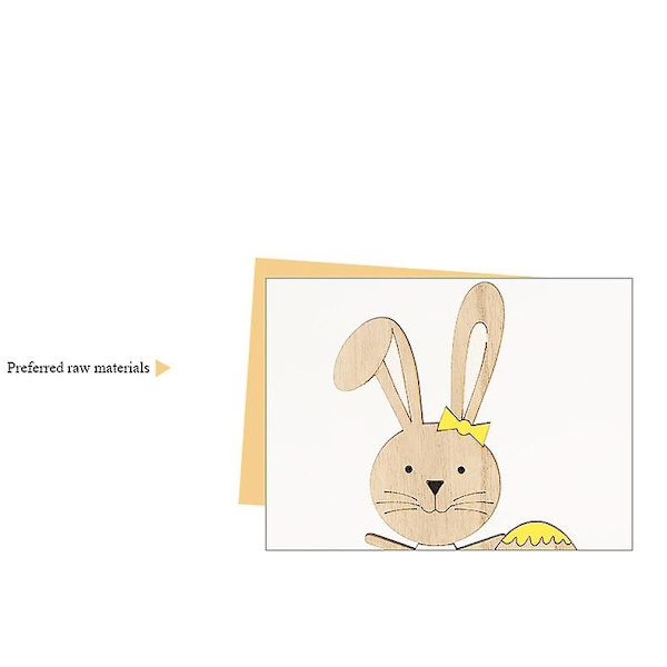 Påskhare dekoration trä prydnad