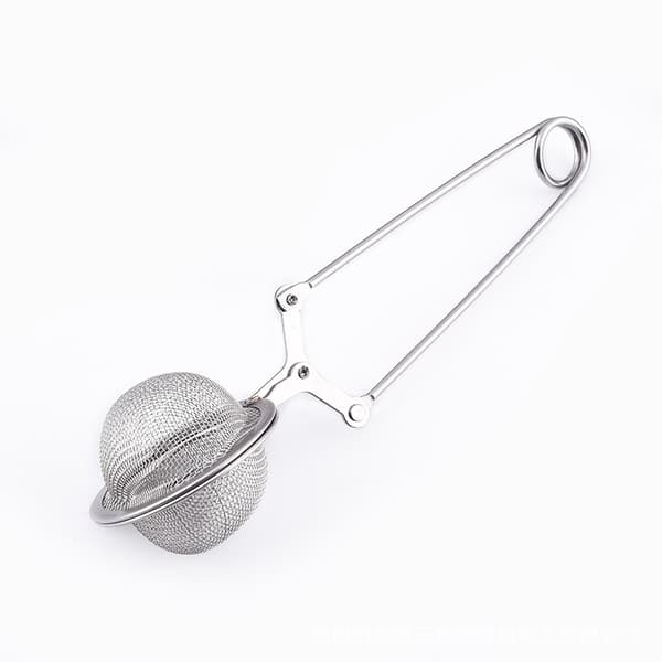 3-pakke Mesh Snap Ball Te-sil med håndtak for løs te