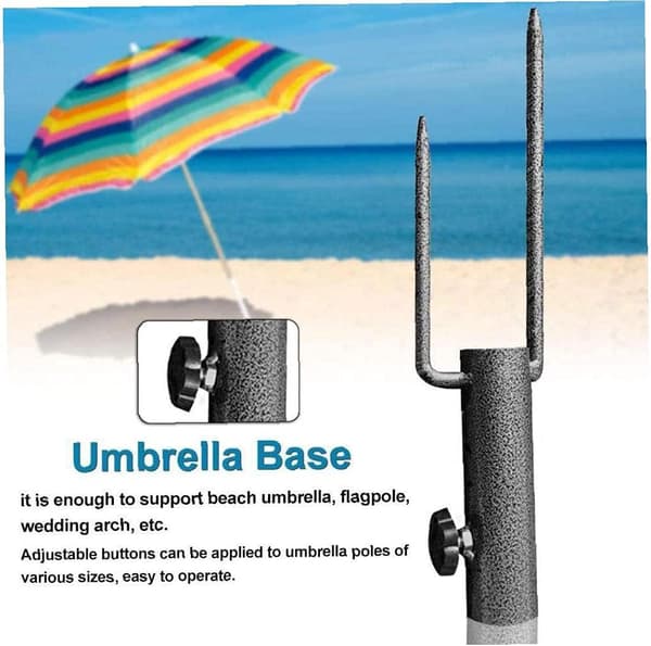 Parasollstativ Trädgårdshållare Sandy Beach Anchor Solskydd Basic Ac