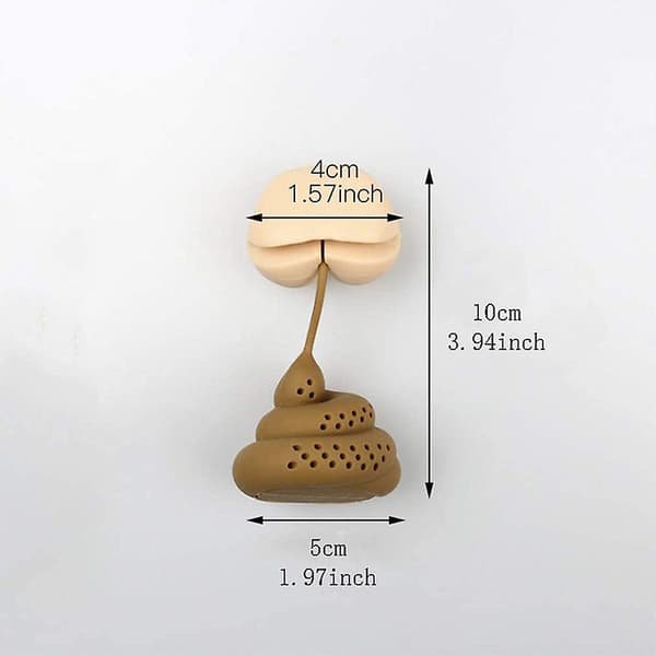 Bajs Te Sil, Löst Blad Infuser Silikon Te Läcka Nät Rolig
