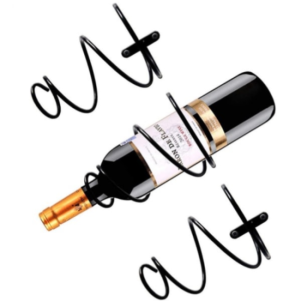 4. veggmontert flaskeholder Multi-use metall vindisplay