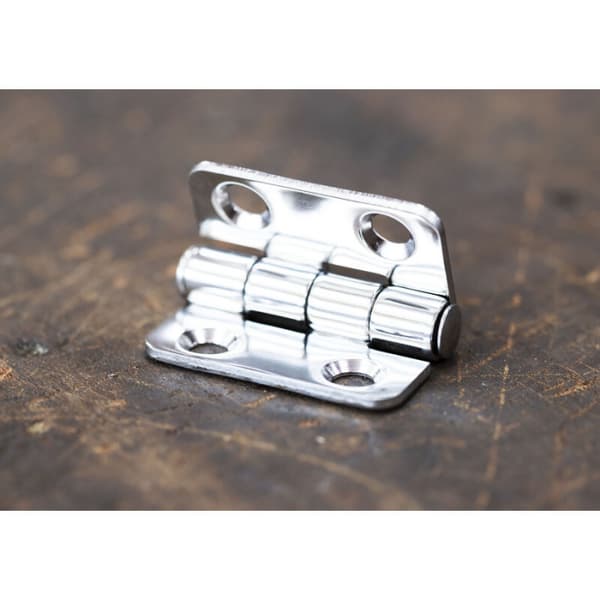 Set med 2 hengsler i rustfritt stål, 37mm x 35mm x 2mm